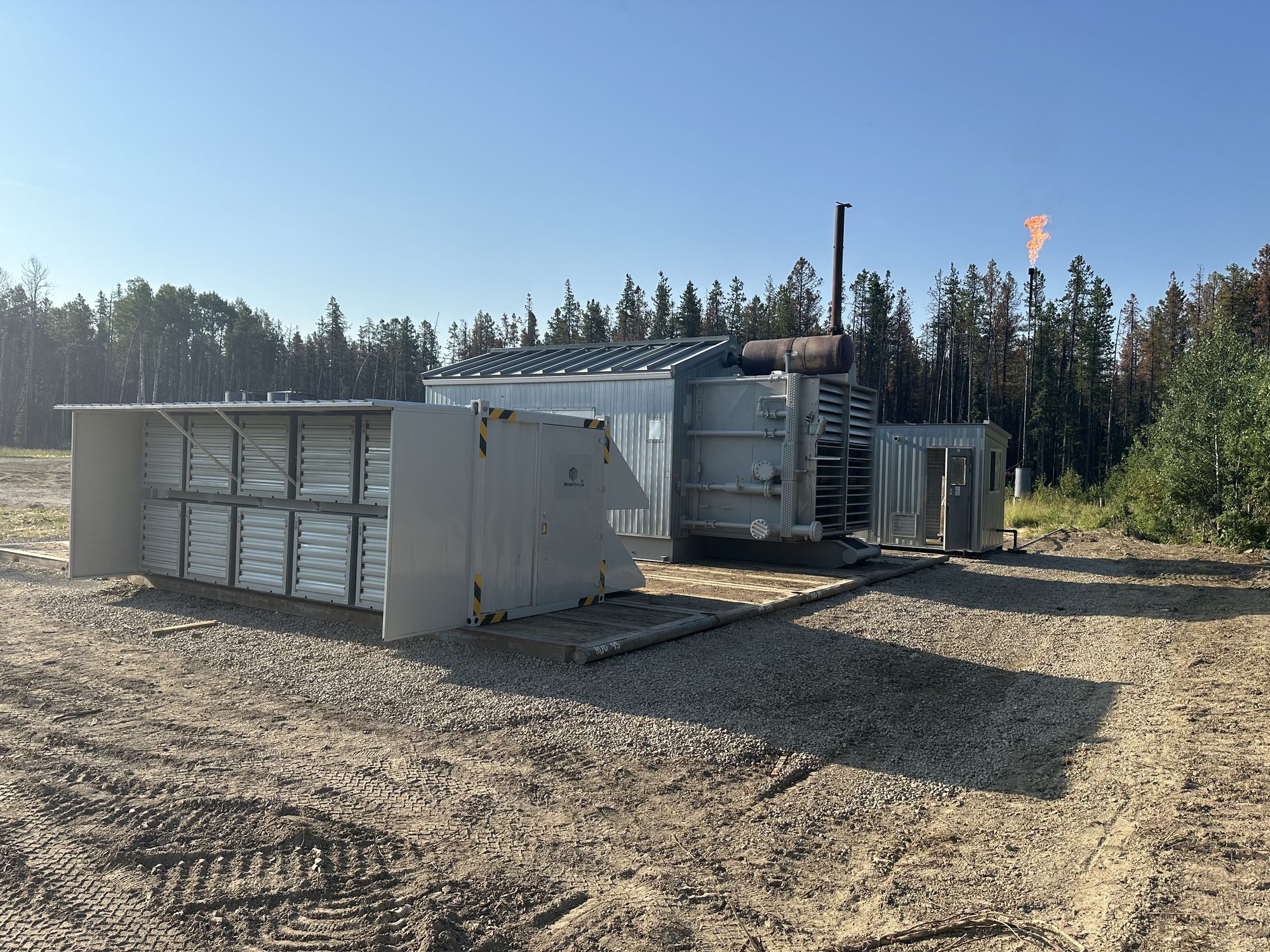 Operational site at dawn.